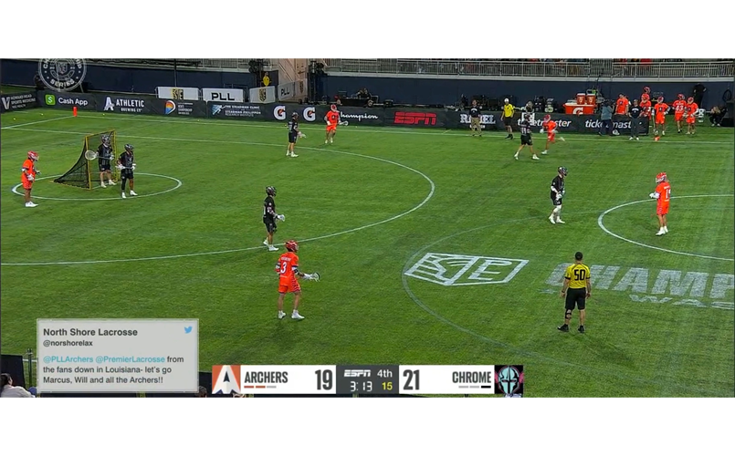 NS Lax on PLL game broadcast!