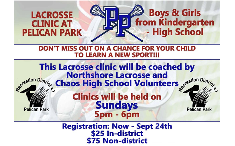 Fall Lax Clinics at Pelican Park